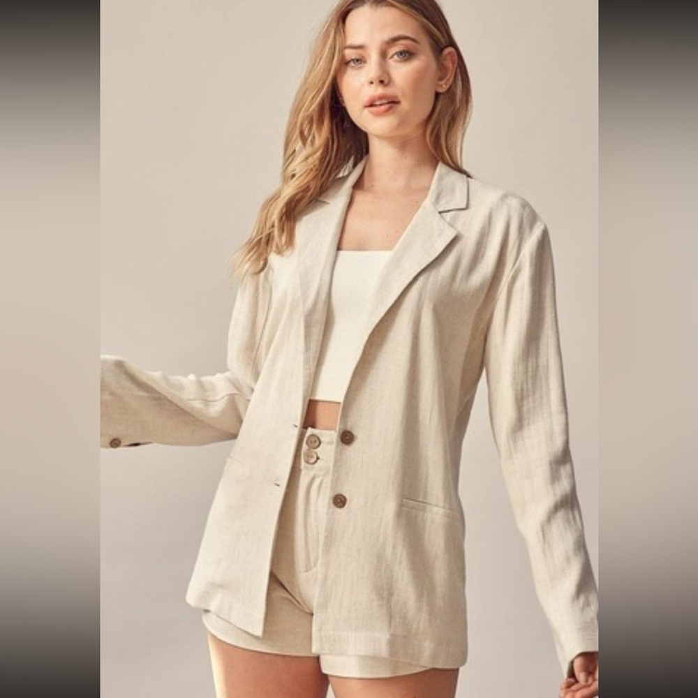 Miou Muse Linen Blazer